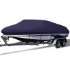 11-22FT Waterproof V-Hull Boat Cover w/ Storage Bag UV Resistant for V-Hull, TRI-Hull, Runabout Boat, Pro-Style Bass Boats