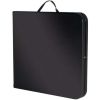 Black Folding Table - 6ft Portable Heavy-Duty Plastic Fold-in-Half Utility Table for Dining and More