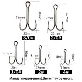 Luya Two Anchor Hook Two Ben Hook Thunder Frog Hook Fish Hook Chicken Claw Hook Black Fish Hook Professional Thunder Frog Fishing Tackle (Option: B)