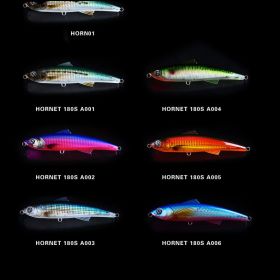 Flat Bait Deep Sea Long-distance Floating Water Big Pencil Wave Climbing Road Sub Bait Trolling (Option: 3 color)