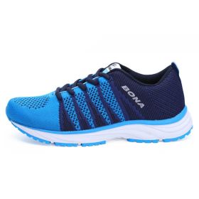 Leather Women's Sports Shoes Factory Direct Sales, Women's Hiking Shoes, Running Shoes (Option: Blue-39)