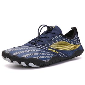 New Cross-border Five-finger Shoes Diving Fishing Couple Outdoor Wading River Upstream Shoes (Option: Blue-44)
