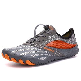 New Cross-border Five-finger Shoes Diving Fishing Couple Outdoor Wading River Upstream Shoes (Option: Grey-44)