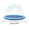 1pc Water Spray Mat, Water Spray Swimming Pool, Lawn Water Spray Play Mat, Folding Swimming Pool, Outdoor Water Spray Mat, Play Water Bath Pool, Infla
