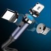 Magnetic Charging Cable; 540Â¬âˆž Rotation Magnetic Charging Cable; 3-In-1 Magnetic Phone Charger ; Charging Cable USB Magnet Charging Cable For IPhone/M
