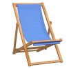 Folding Beach Chair Solid Teak Wood
