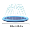 1pc Water Spray Mat, Water Spray Swimming Pool, Lawn Water Spray Play Mat, Folding Swimming Pool, Outdoor Water Spray Mat, Play Water Bath Pool, Infla